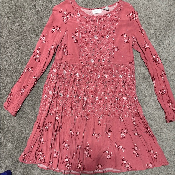 Girls Pink Floral Casual Dresses Bundle - Picture 7 of 11